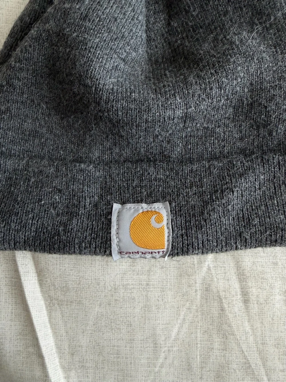 Carhartt Youth Charcoal Grey Classic Cuffed Beanie (OS)